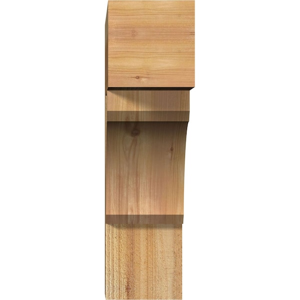 Legacy Block Rough Sawn Bracket, Western Red Cedar, 6W X 22D X 22H